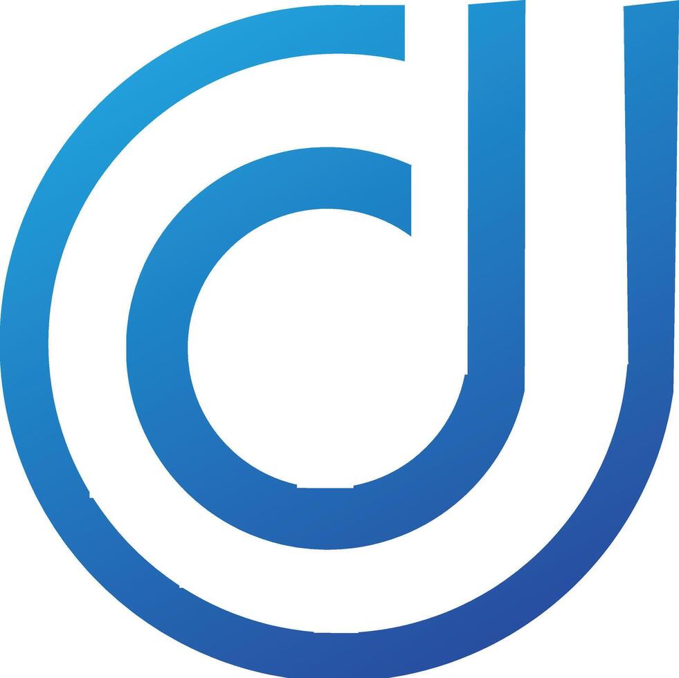 Corporate letter logo d vector