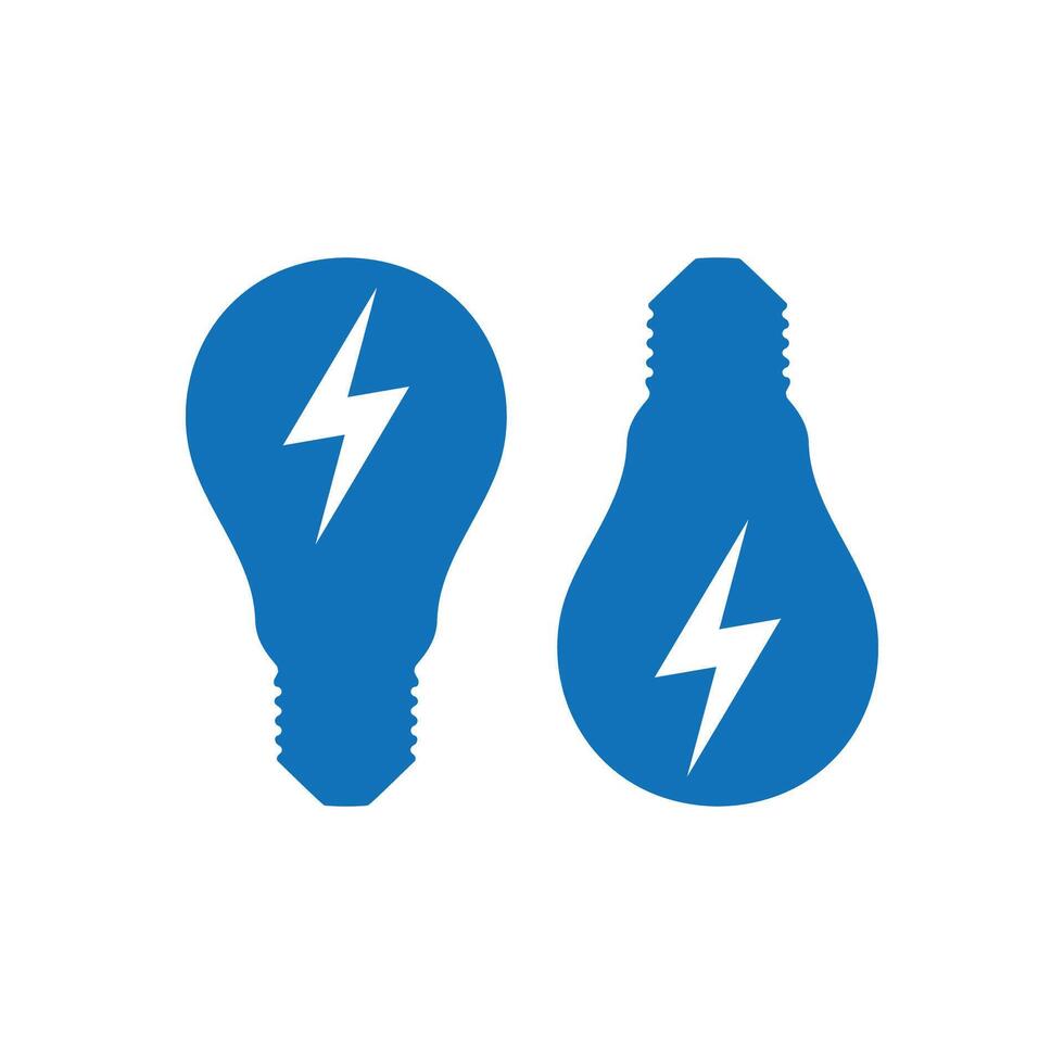 Bulb Lamp with Blitz Thunderbolt Light for Power Energy Icon Illustration Design vector