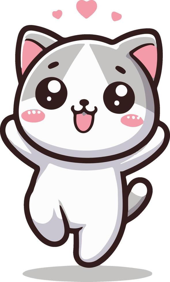 cute cat cartoon design art illustration new design vector