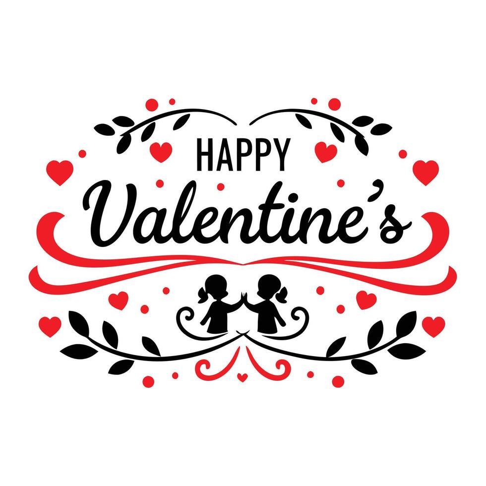 valentine's day illustration vector