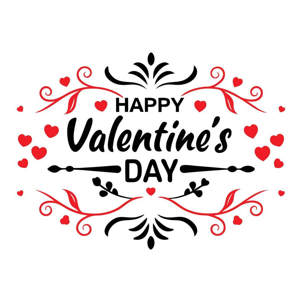 valentine's day greeting card vector