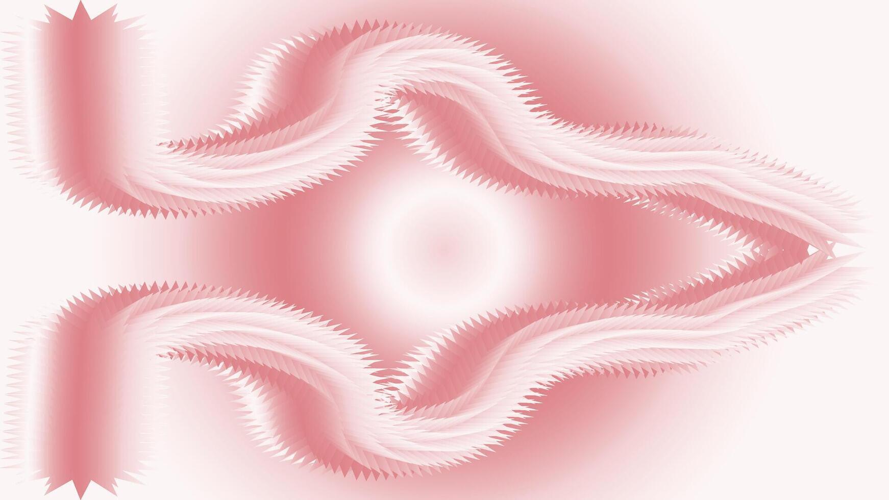 Abstract background with swirling shape of pink and white vector