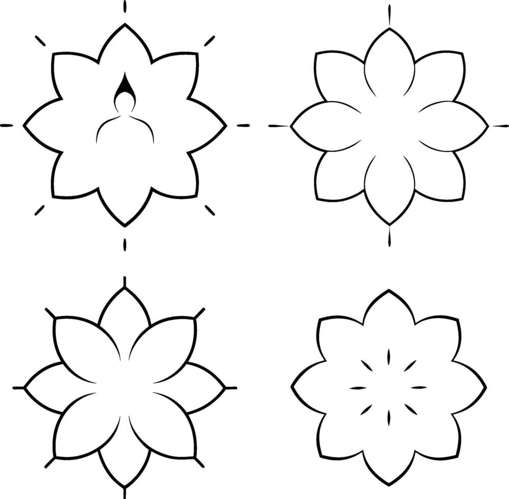 Mindful Movement Mandala vector