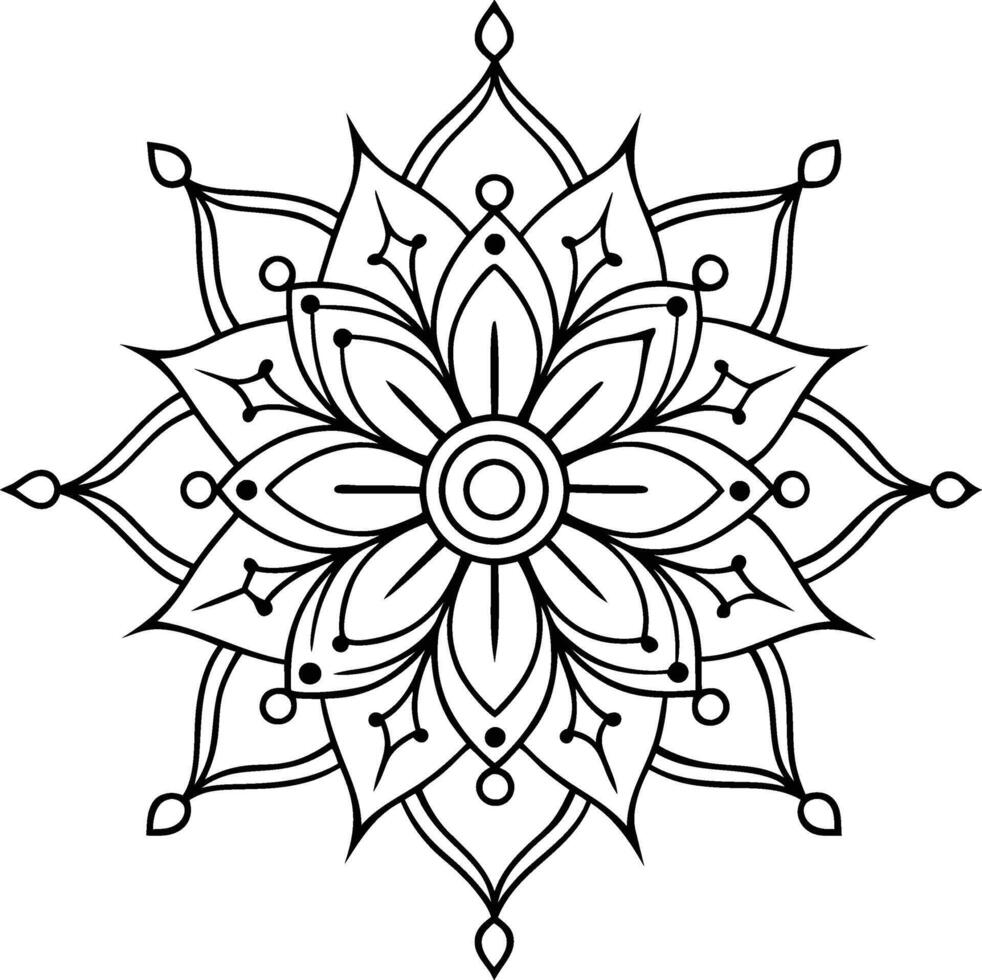 Infinite Spirals Mandala vector
