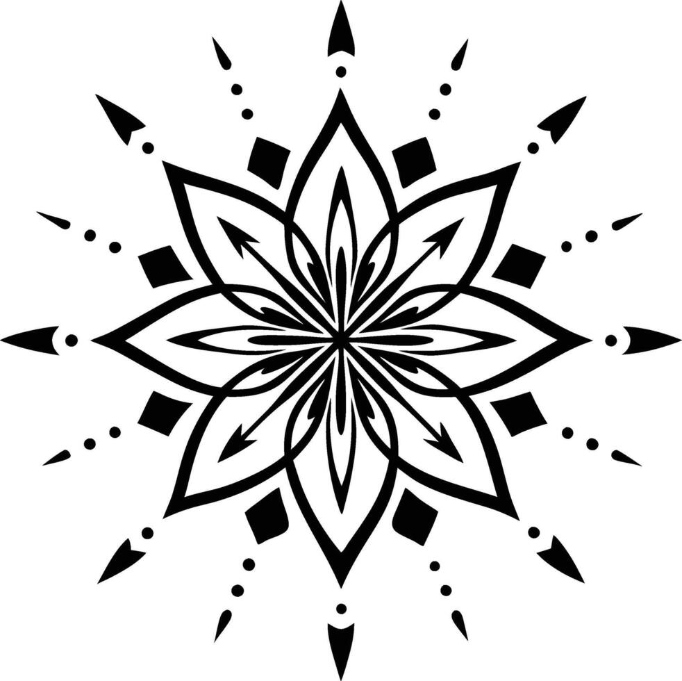 Simple Mandala Motifs vector