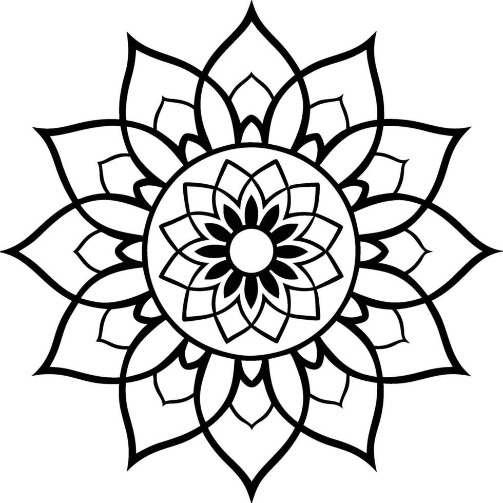 Sacred Lines Mandala vector