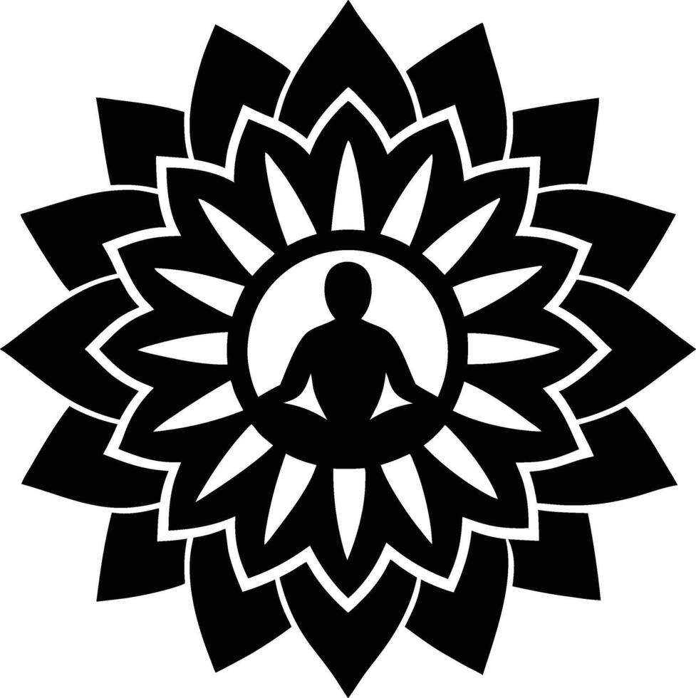 Serenity Circle Mandala vector