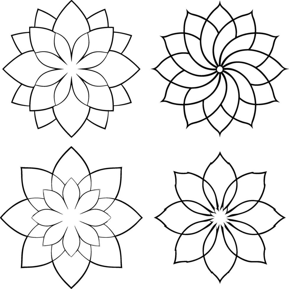 Infinite Patterns Mandala vector