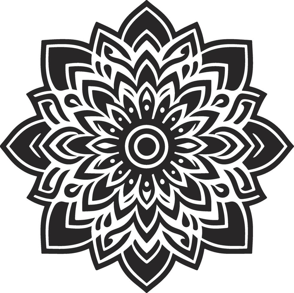 Simple Patterns Mandala vector
