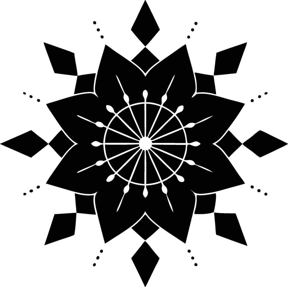 Blissful Balance Mandala vector