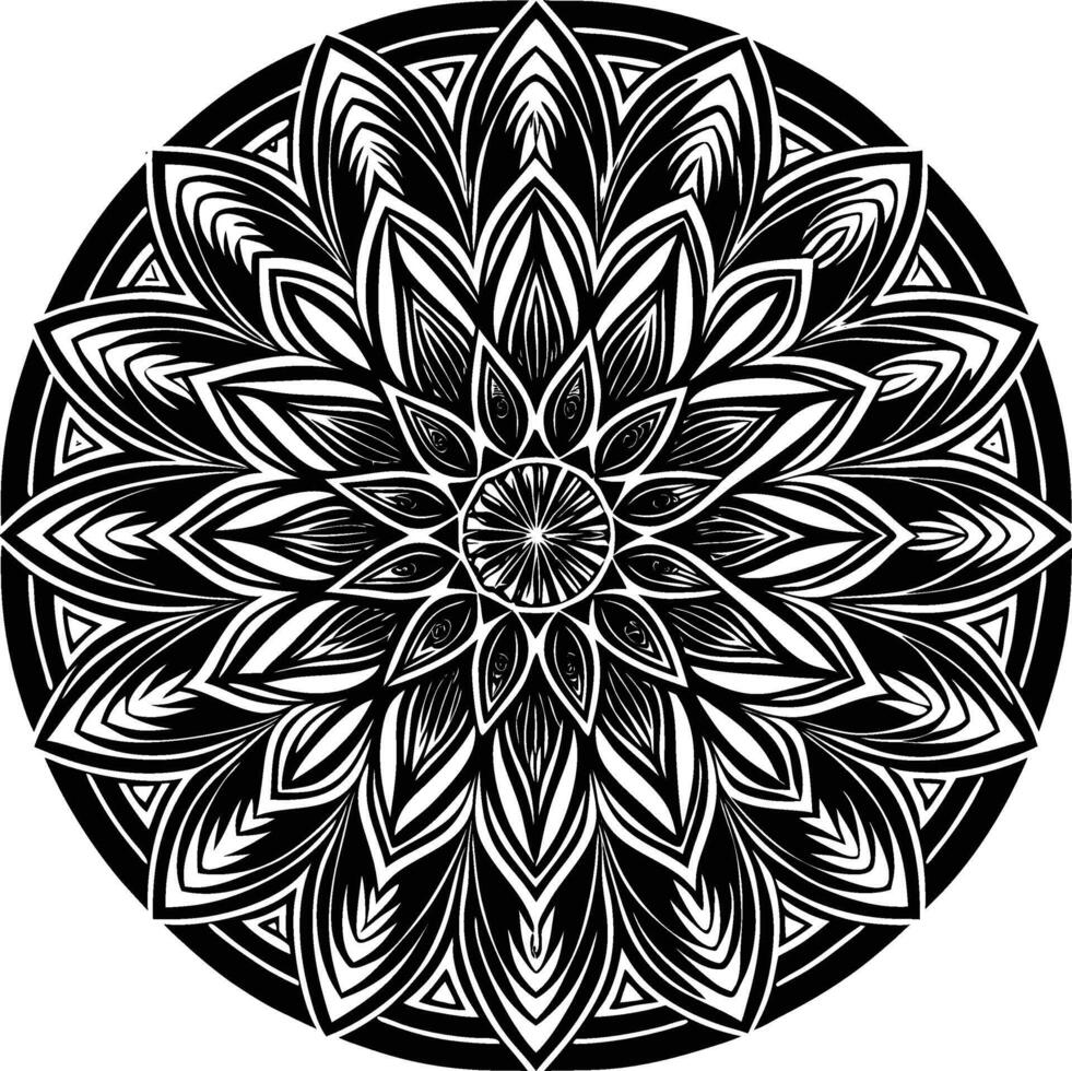 Mandala of Tranquility vector