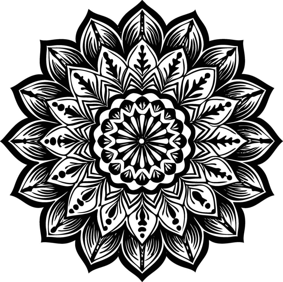 Divine Light Mandala vector