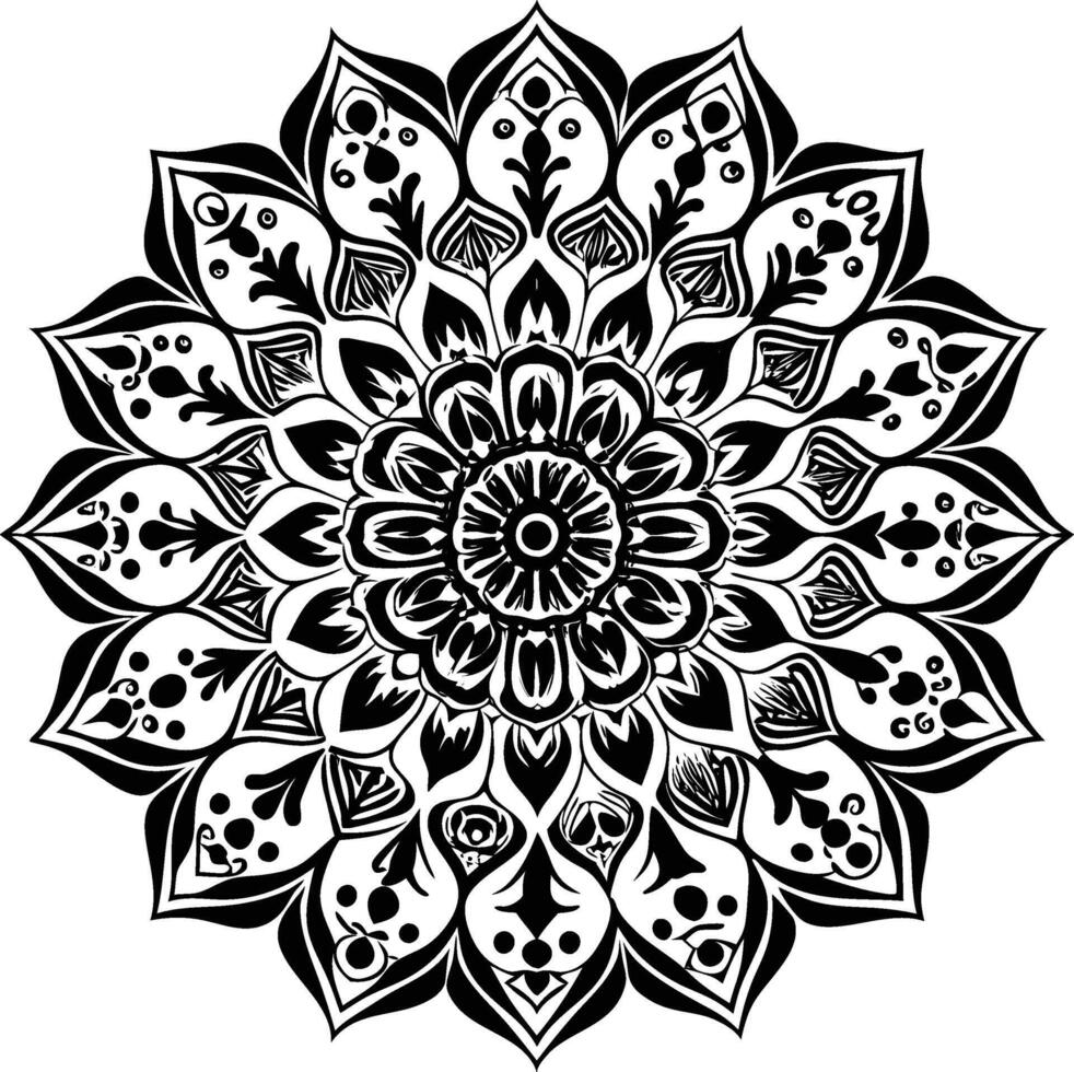 Sacred Serenity Mandala vector