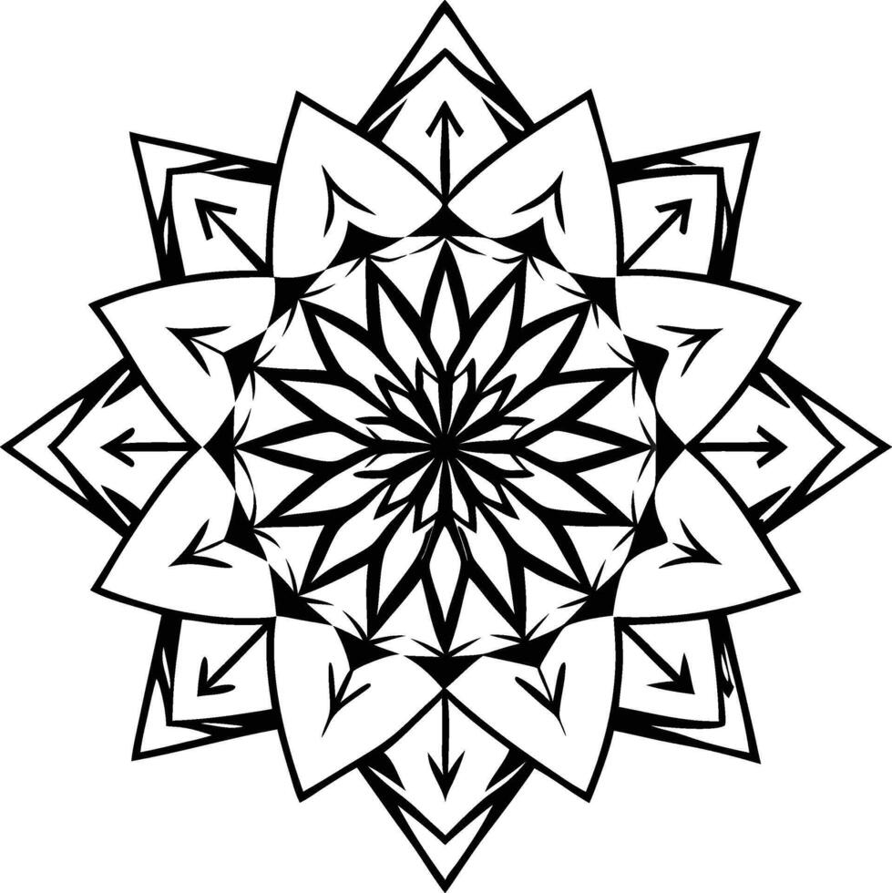Sacred Breath Mandala vector