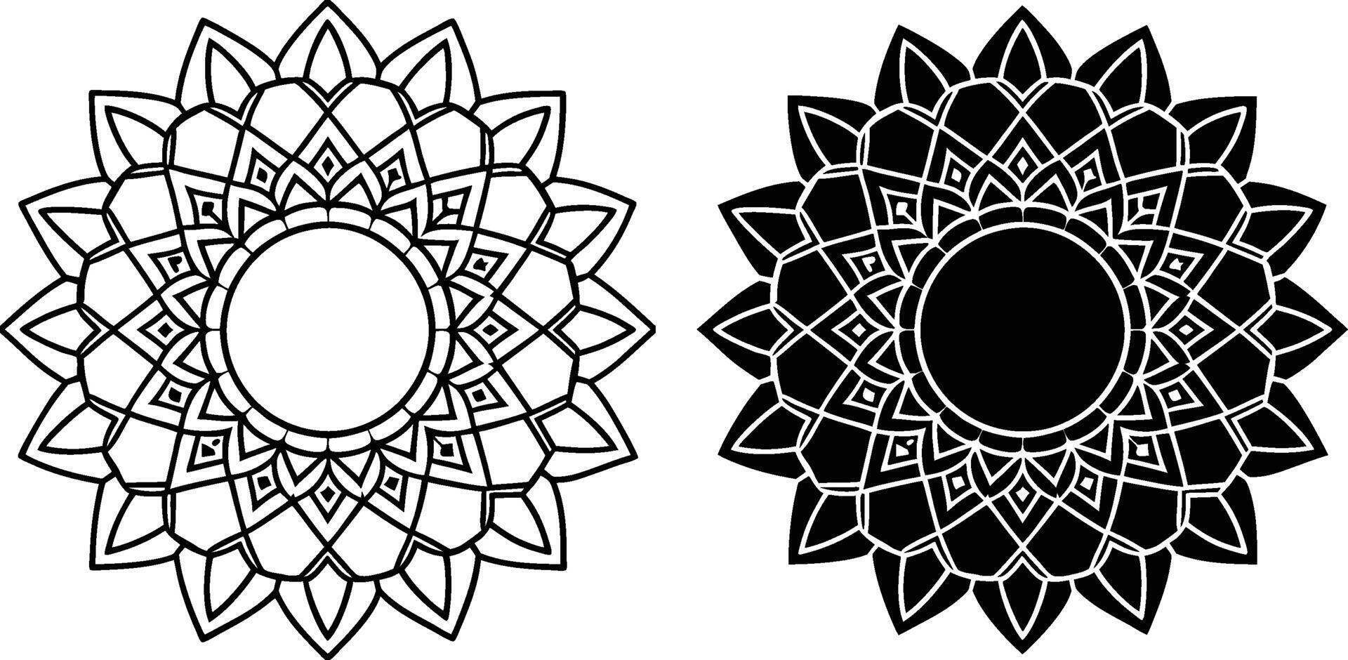 Ornamental Mandala Frames vector