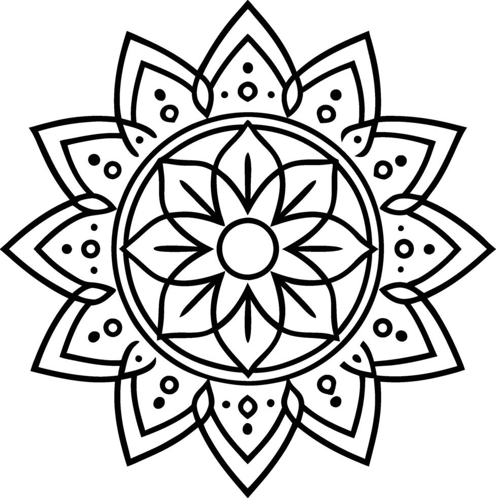 Nature s Mandala Art vector