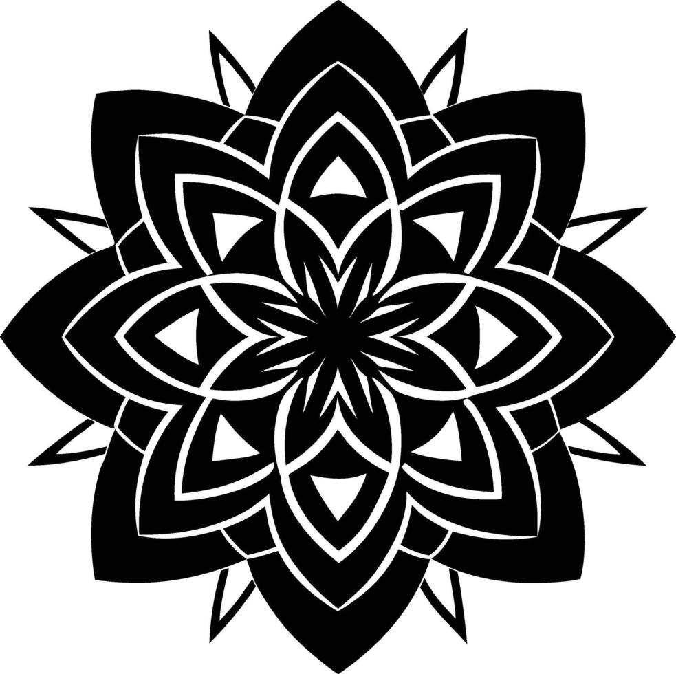 Zen Oasis Mandala Patterns vector