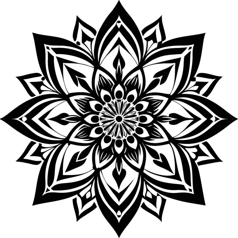Divine Spiral Mandala vector
