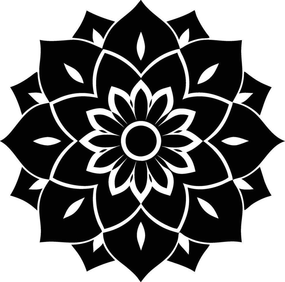 Infinity Loop Mandala vector