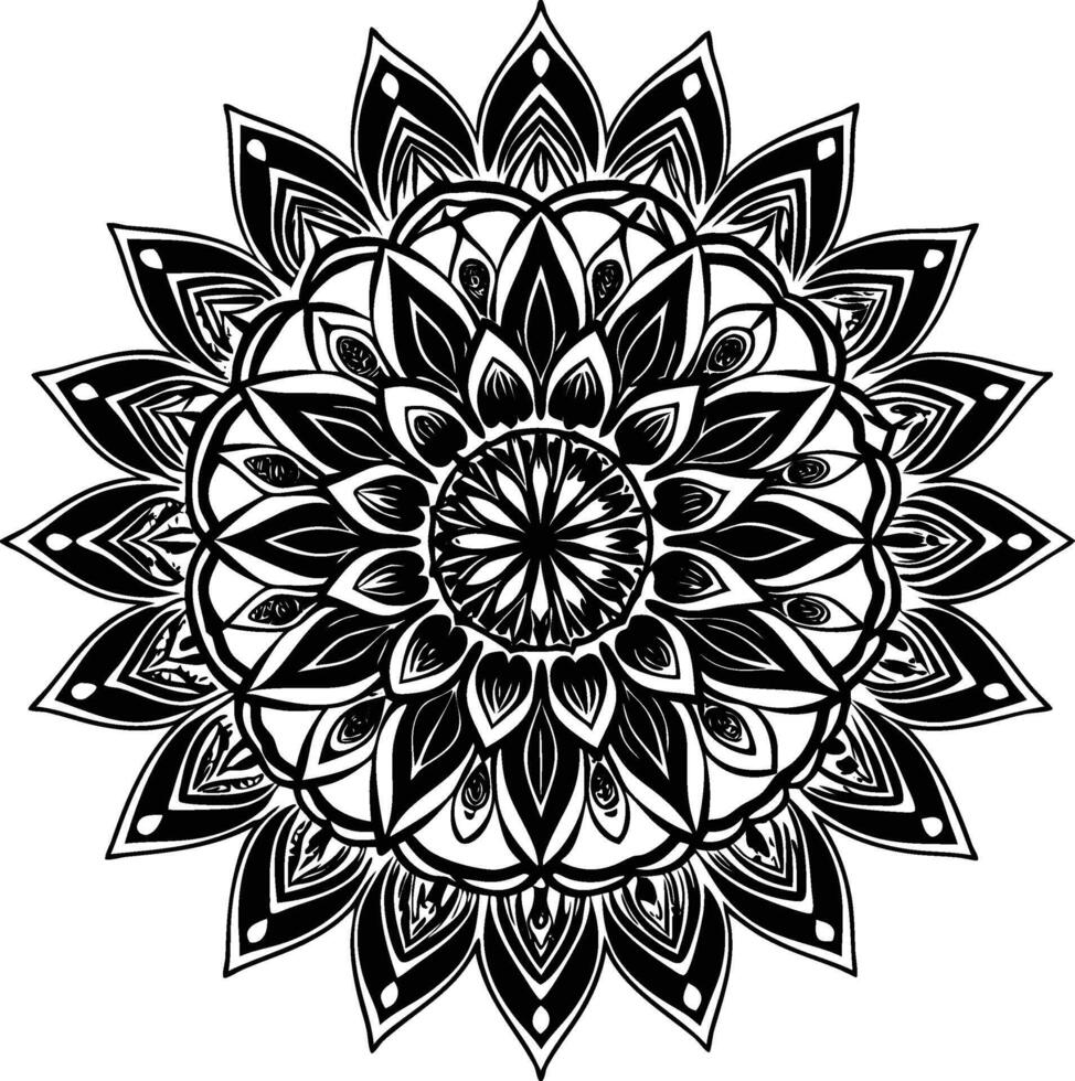 Galaxy Gateway Mandala vector