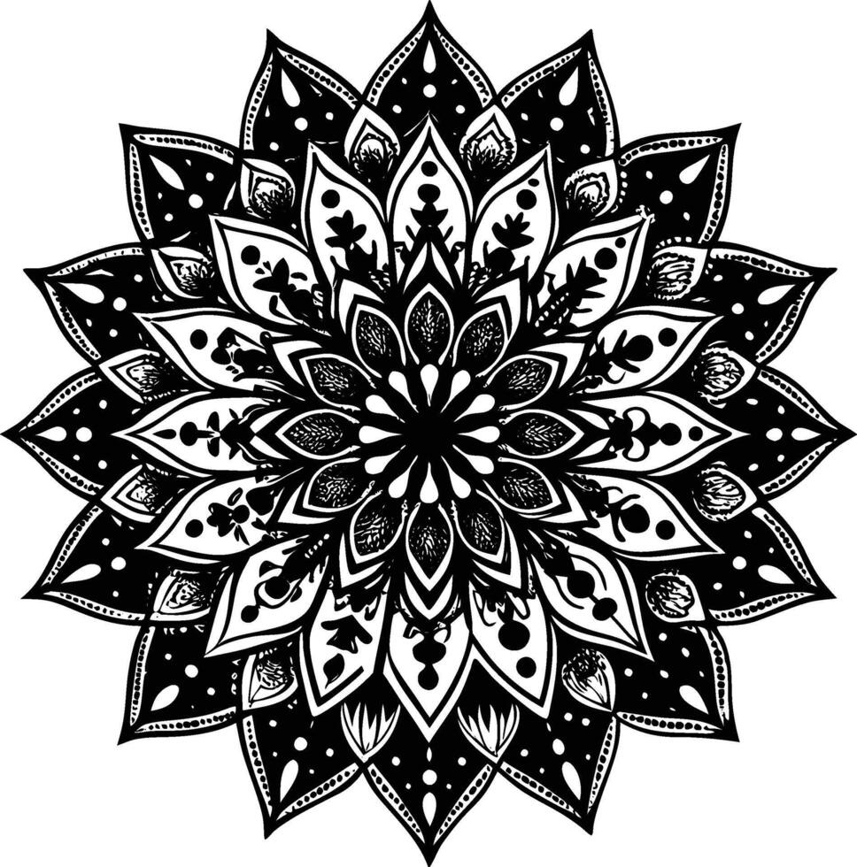 Infinite Harmony Mandala vector