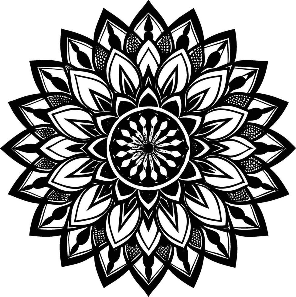 Enchanted Light Mandala vector