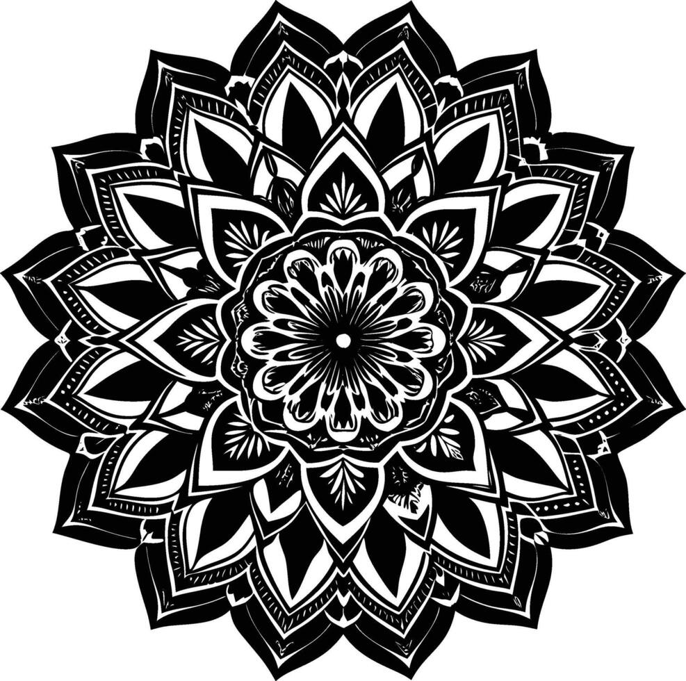 Mystical Mandala Fractals vector