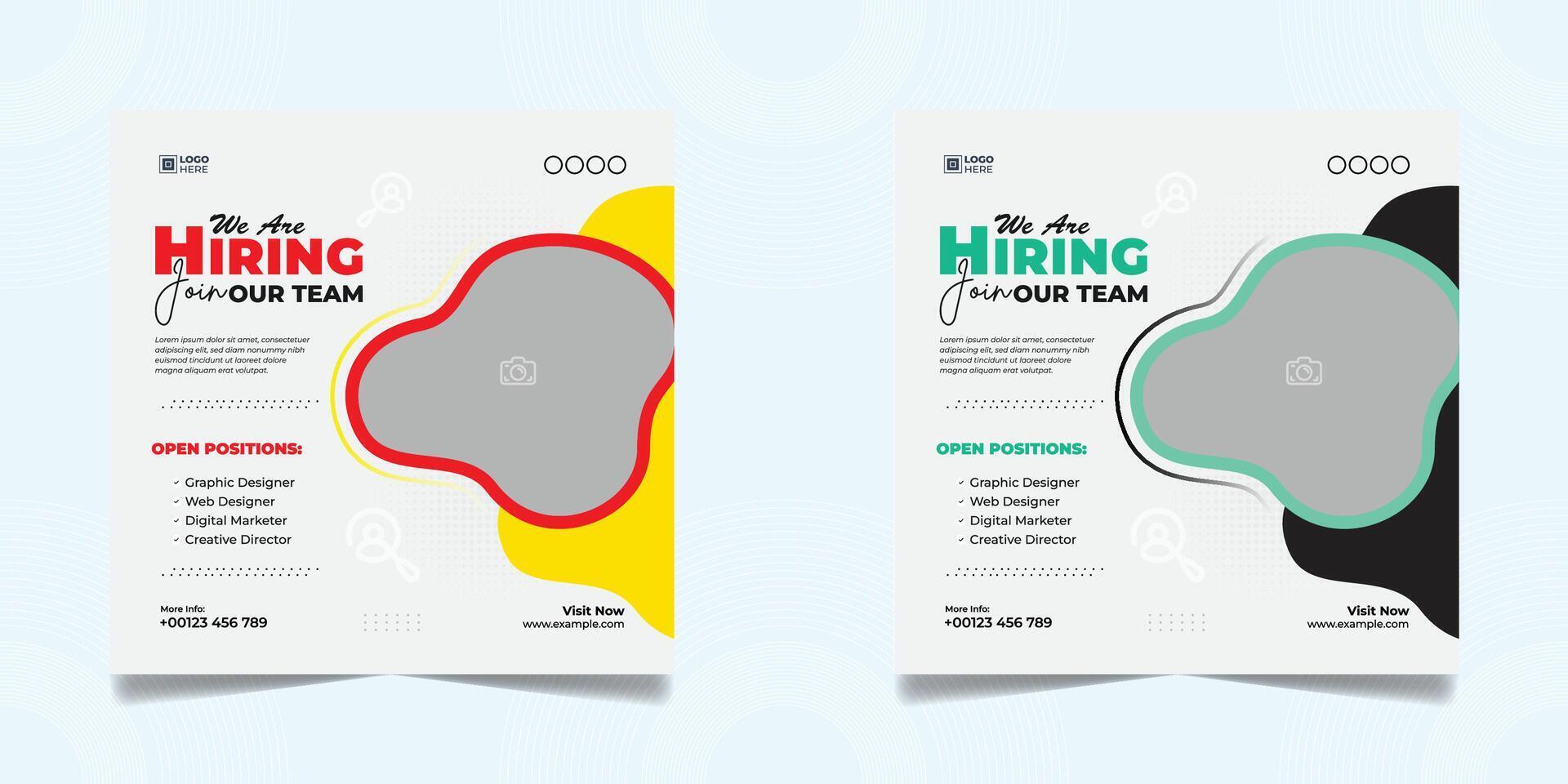 social media post banner design template vector