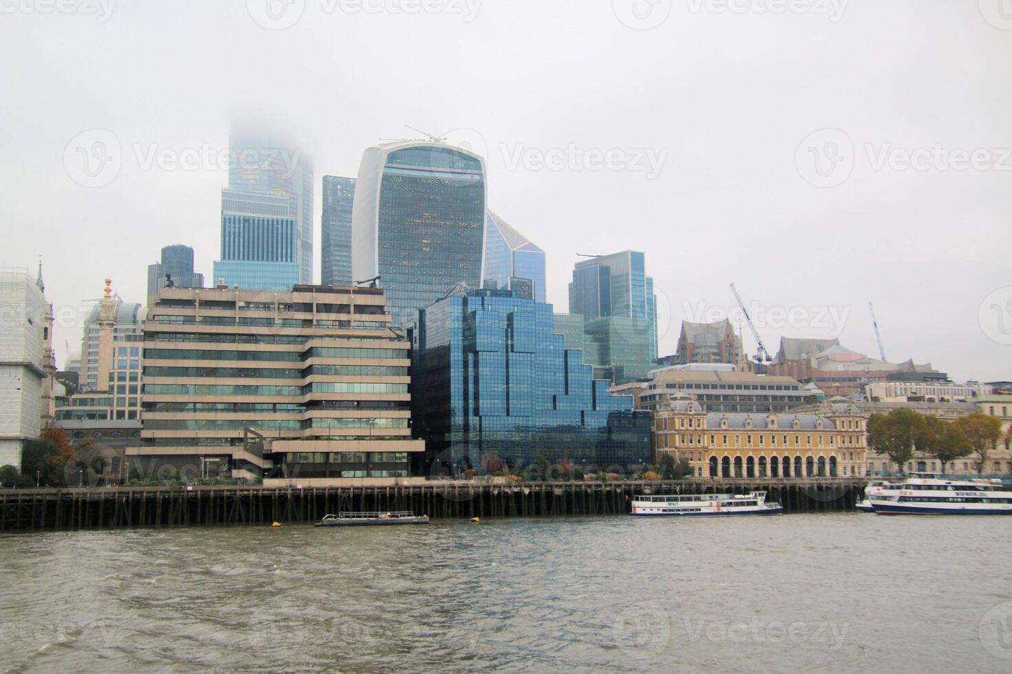 A view of the River Thames in London photo