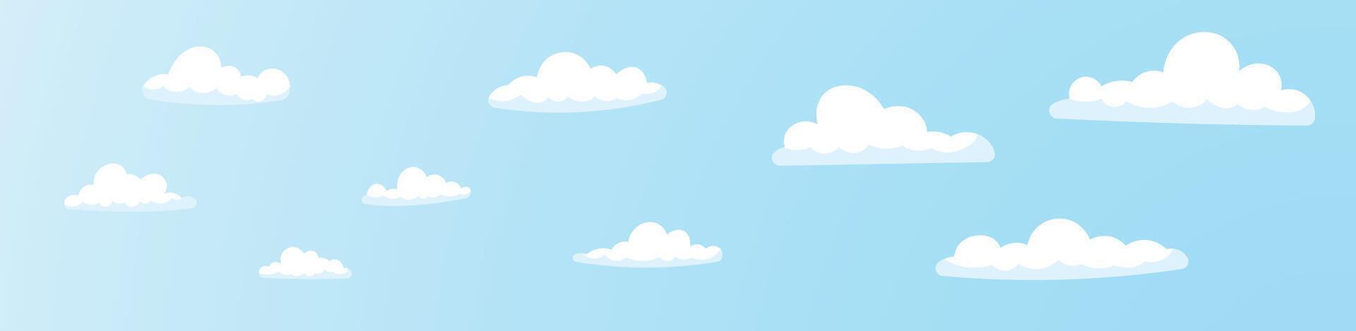 cloud icon background in the blue sky vector