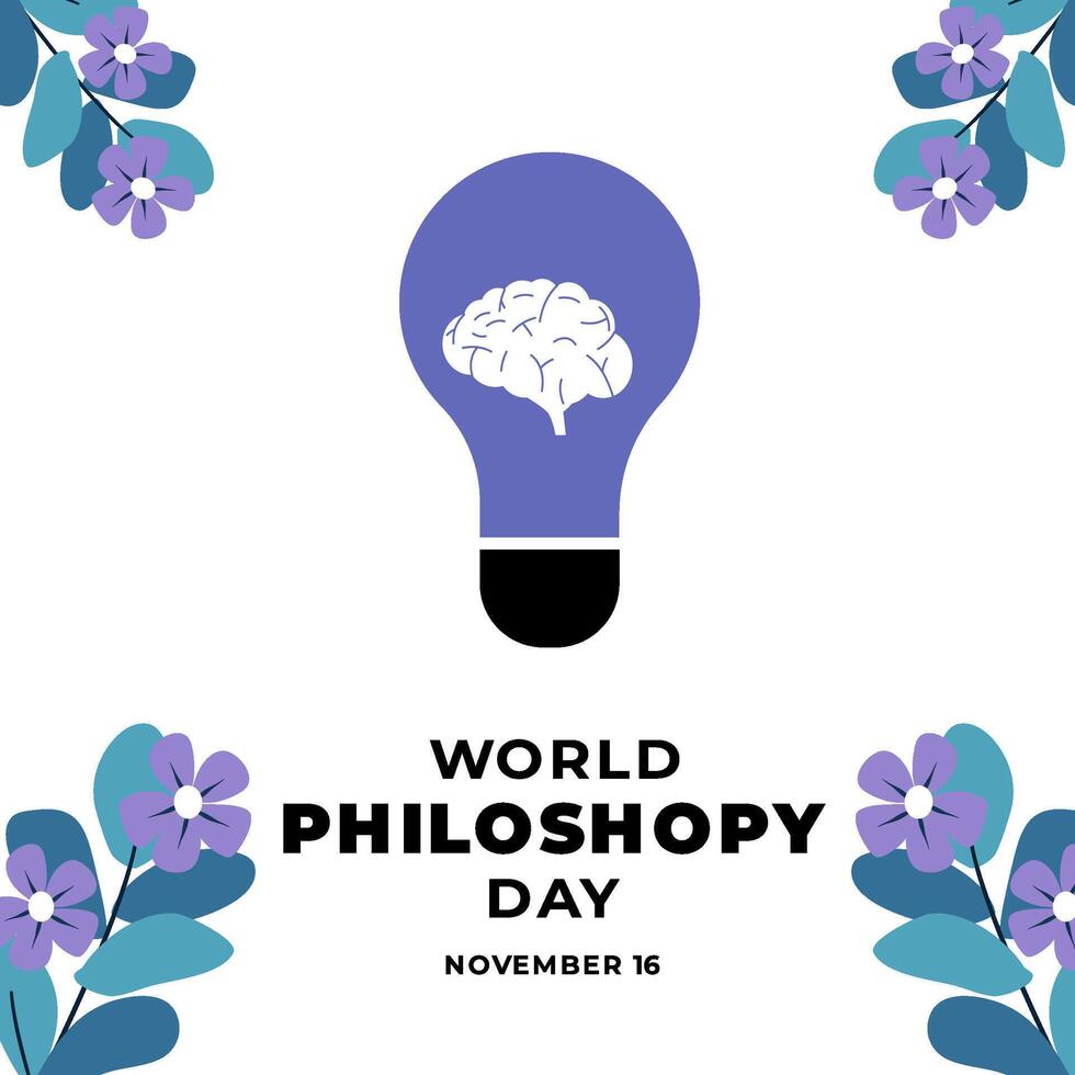 World philosophy day vector