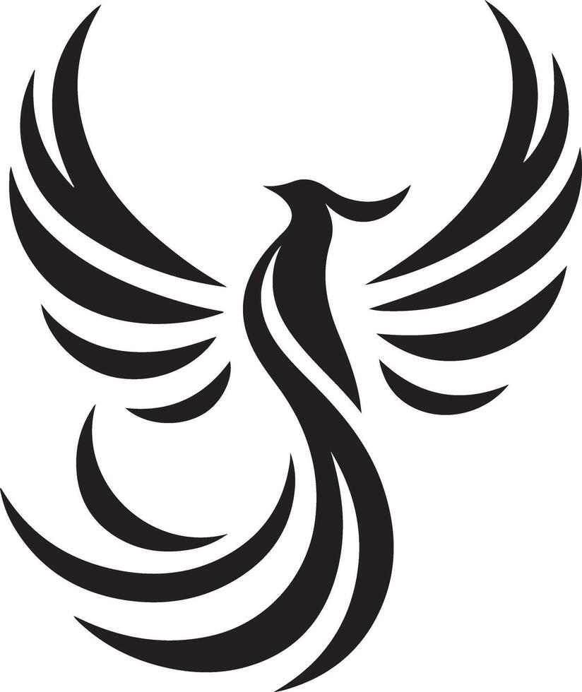 Premium Quality Phoenix Rising Silhouette Files Available vector