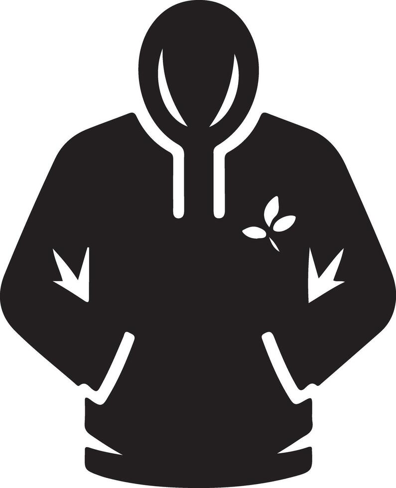 An icon design of hoodie vector