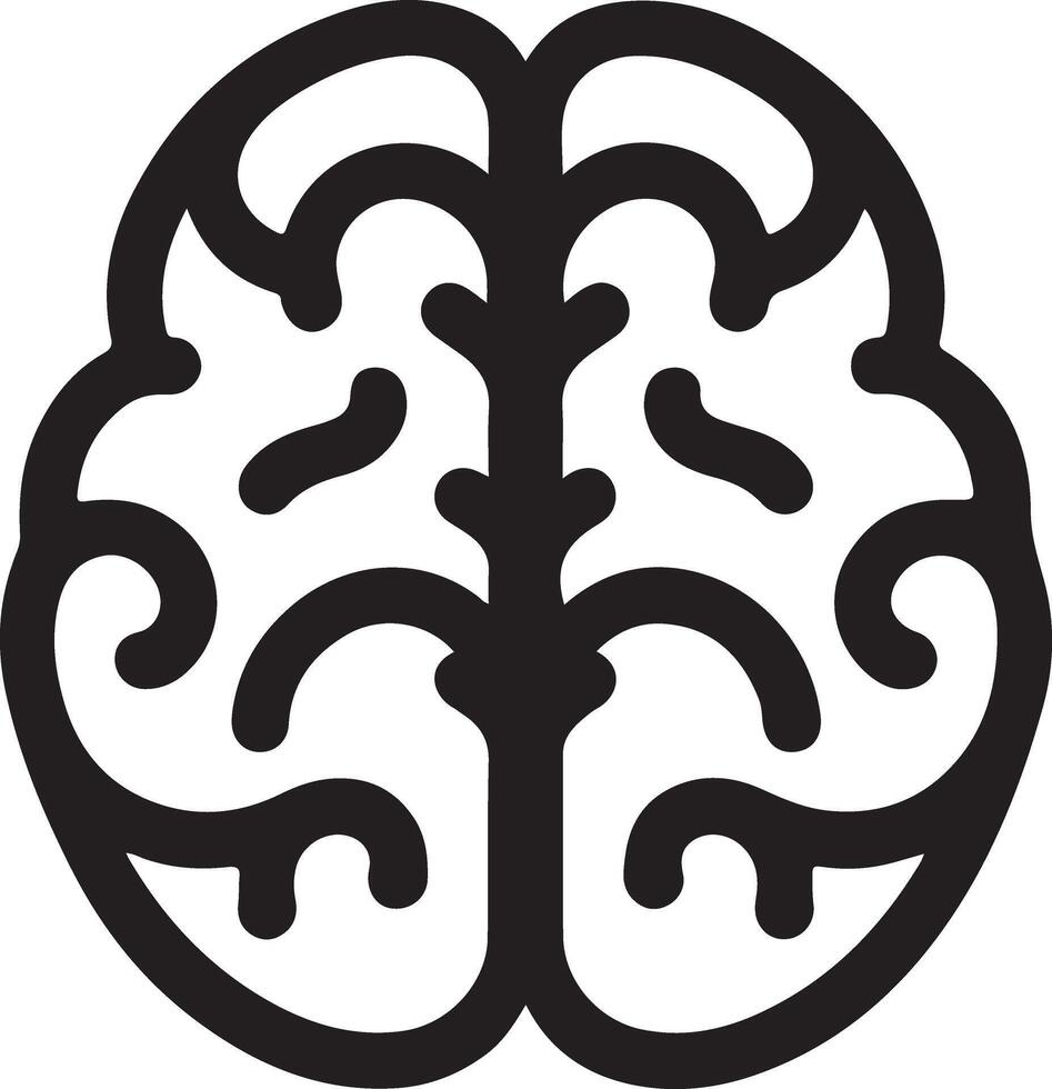 Explore Creative Human Brain Silhouette Art vector