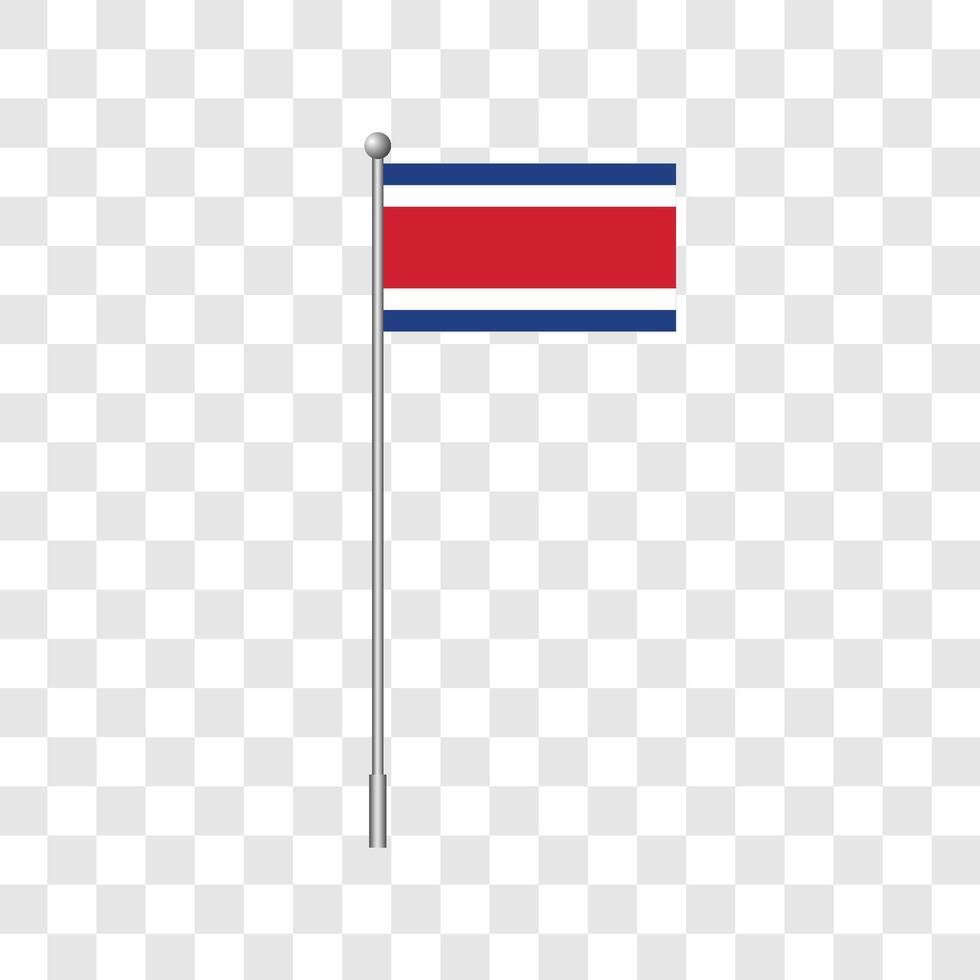 Costa Rica flag design vector