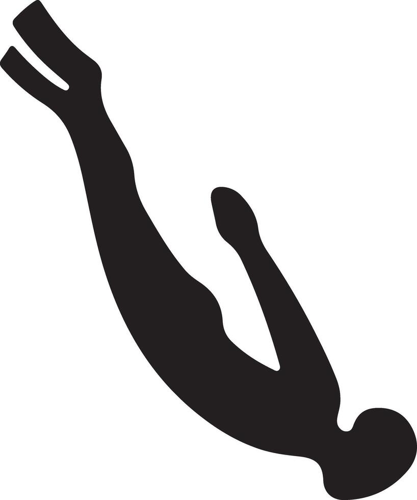 Stunning Scuba Diving Silhouette Art for Your Use vector
