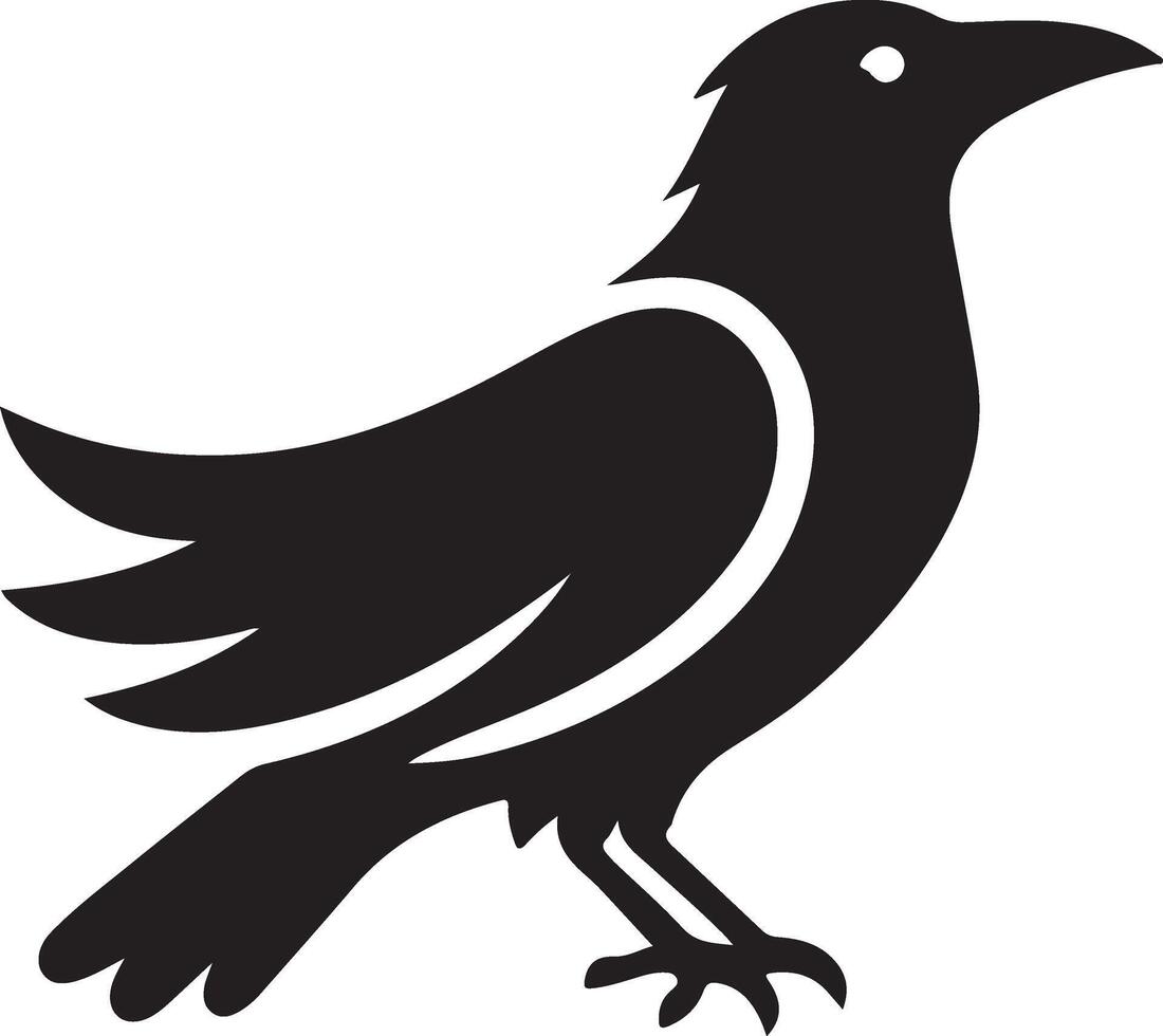 Stunning Crow Silhouette for Your Creative Projects vector