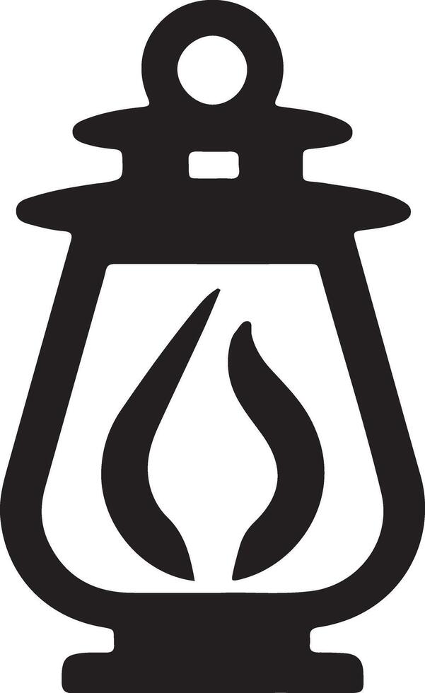 Glowing Lantern for Night Themes vector