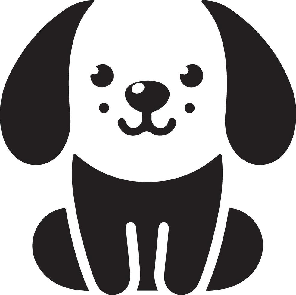 Charming Dog Silhouette Artwork for Crafts vector