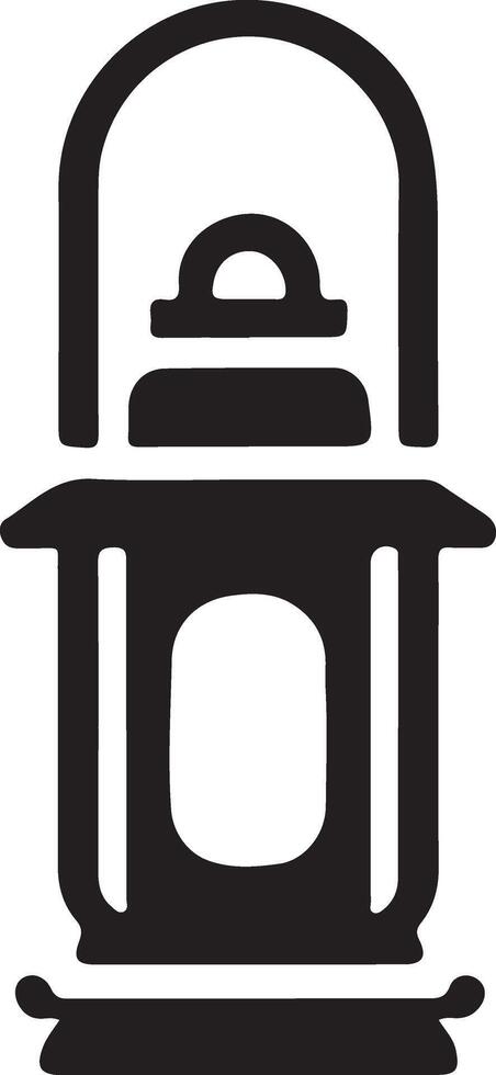 Minimalist Lantern Silhouette for Websites vector
