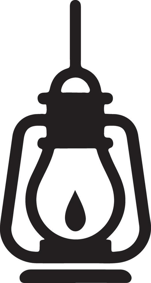 Artistic Lantern Silhouette for Designers vector