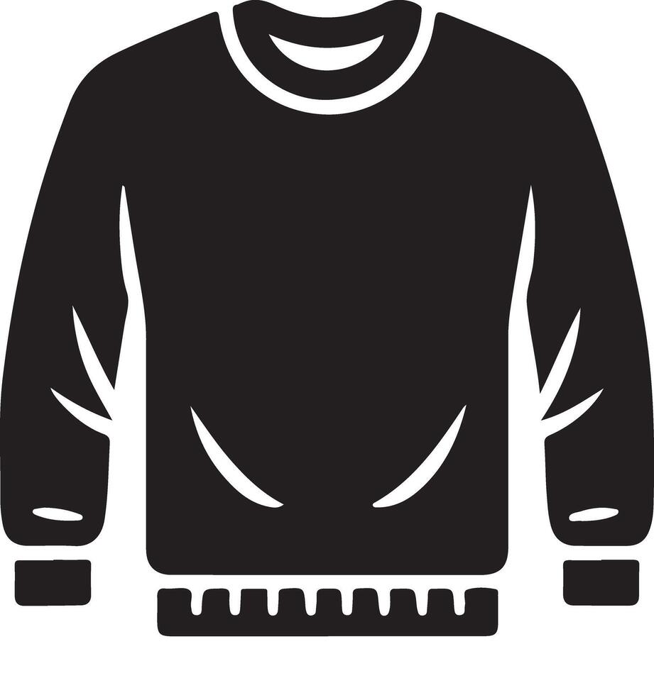 Solid Color Wool Sweater vector