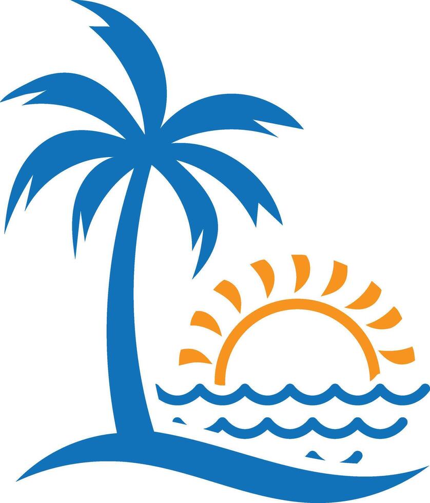 travel, agency, tourism, beach, resort, vacation vector