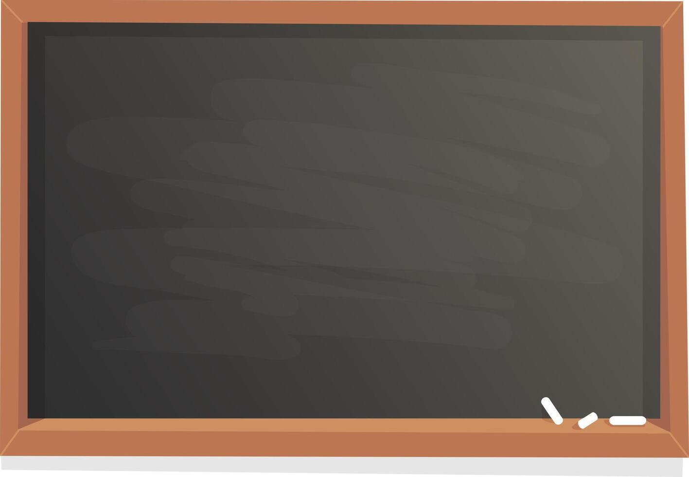 Empty blackboard with chalk, perfect for educational concepts, ideal for students, teachers, and professionals seeking inspiration, creativity, or solutions vector