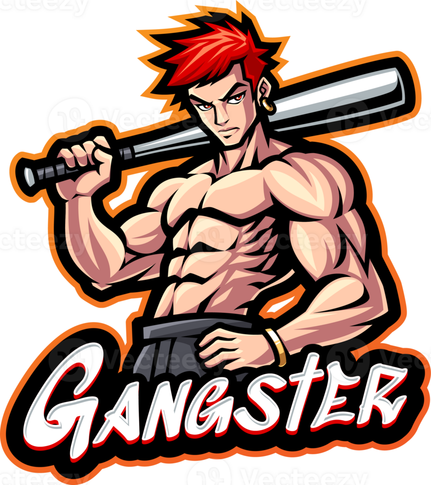 Gangster esport mascot png