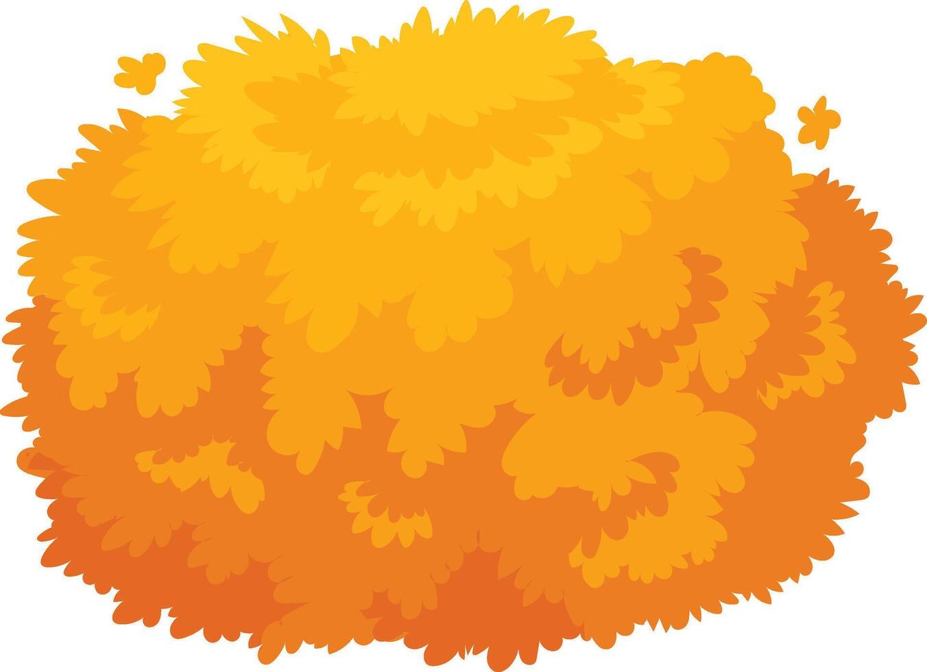 Vibrant autumn bush with orange leaves, showcasing nature's colorful beauty. Ideal for design projects vector