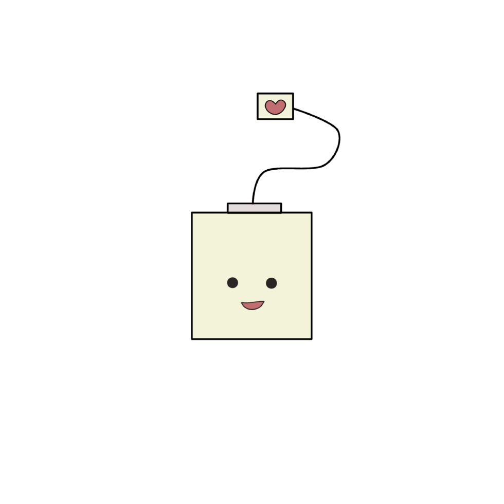 A smiling cute tea png