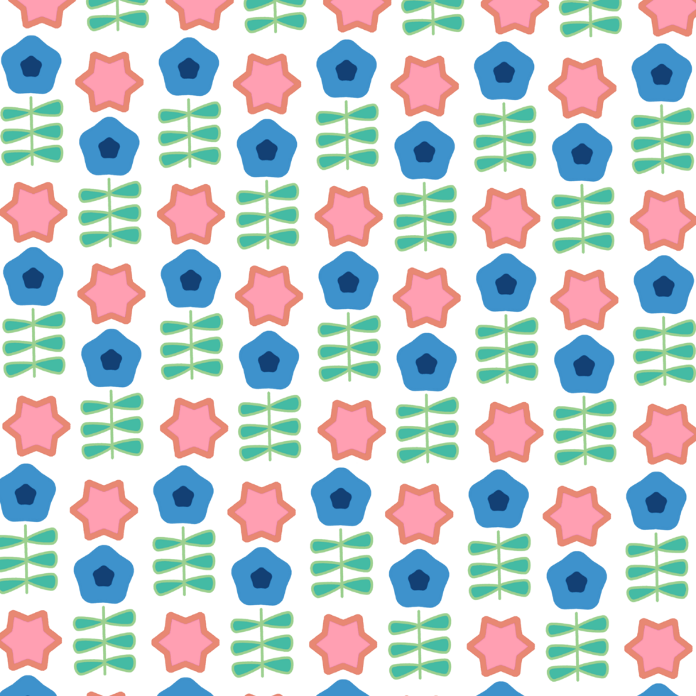 Peony flowers design pattern png