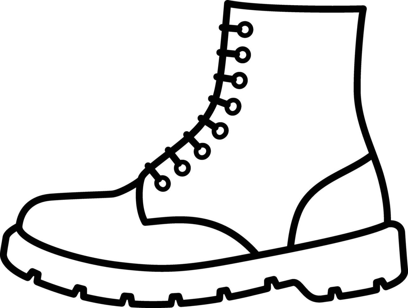 Leather Boot Outline Icon vector