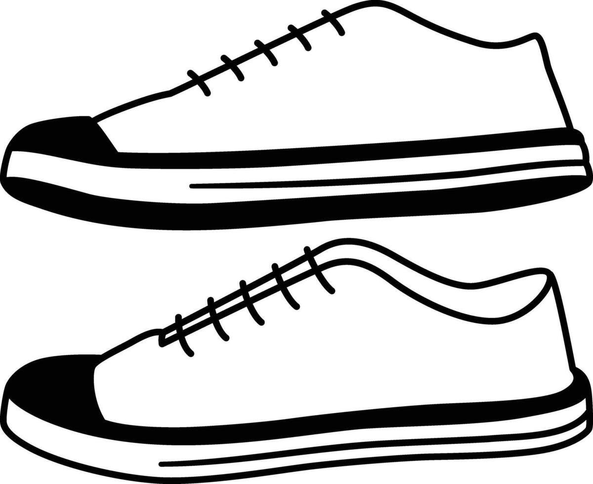Sneakers clip art vector